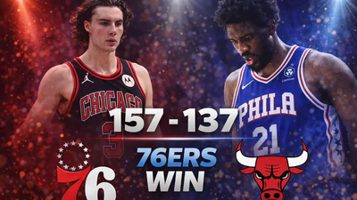 76ers destrozan a Bulls 157-137 en noche histórica en Filadelfia