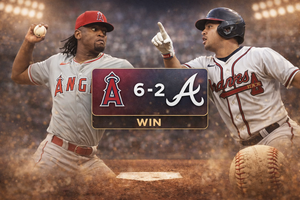 Angels defeat Braves 6-2 in action