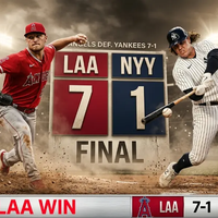 Dominio Californiano en el Bronx: Los Angels silenciaron el orgullo de Nueva York (7-1)