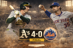 Athletics conquer Mets in dramatic showdown