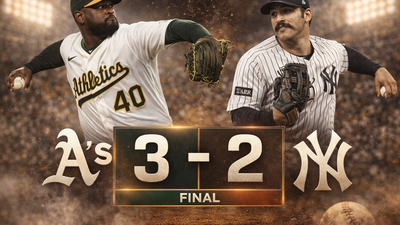 Athletics derrotan 3-2 a Yankees en Yankee Stadium con victoria inteligente
