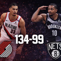Blazers aplastan 134-99 a Nets con exhibición histórica de Camara
