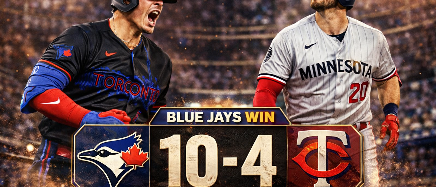Toronto Blue Jays aplastan 10-4 a los Twins con ofensiva explosiva de 14 hits