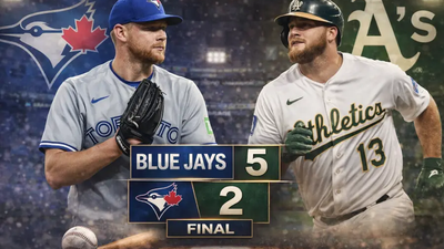 Blue Jays vencen 5-2 a Athletics y completan la barrida en Toronto