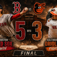 Red Sox vencen 5-3 a Orioles: Early domina y Boston se lleva el segundo juego