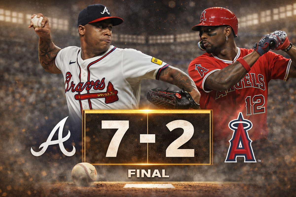 Braves defeat Angels 7-2 in style