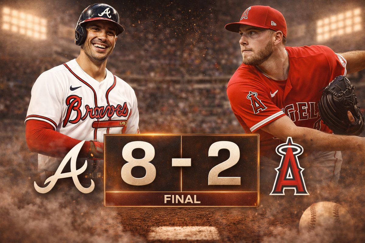 Braves defeat Angels 8-2