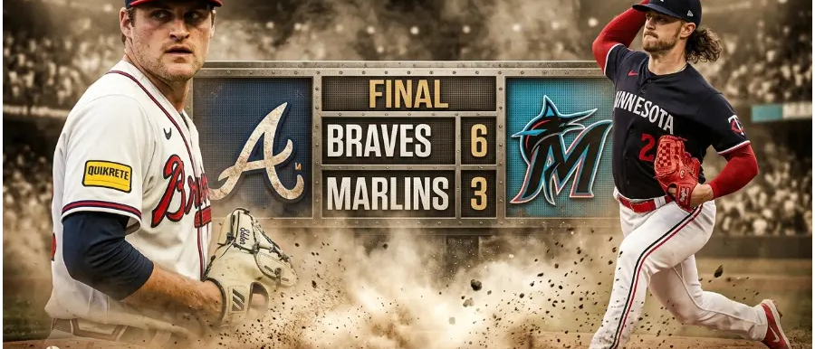 Bravos de Atlanta vencen a los Marlins en el Truist Park: Bryce Elder brilla en la lomita