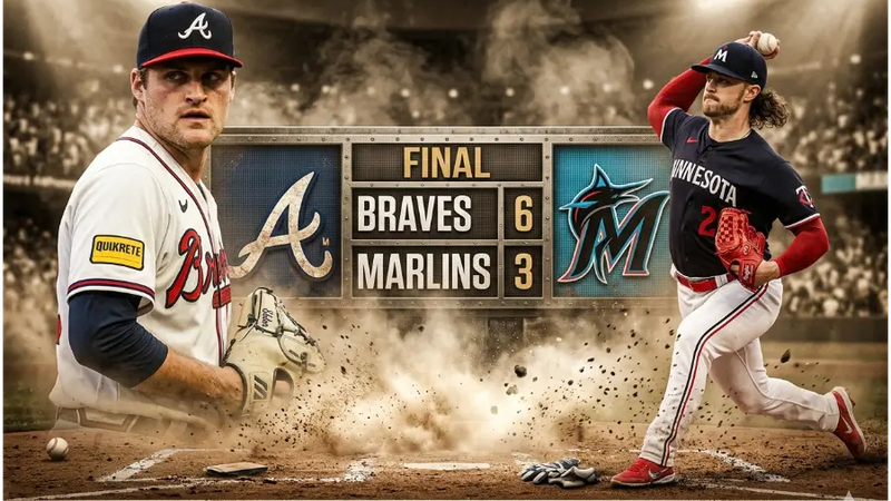 Bravos de Atlanta vencen a los Marlins en el Truist Park: Bryce Elder brilla en la lomita