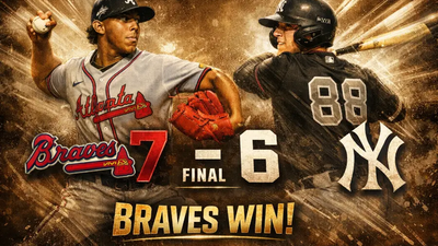 Braves resisten feroz remontada de los Yankees y ganan 7-6 en North Port