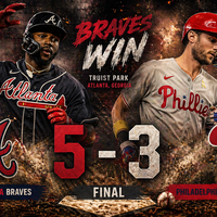 Braves vencen 5-3 a Phillies en Truist Park: Harris II y Acuña Jr. lideran la victoria