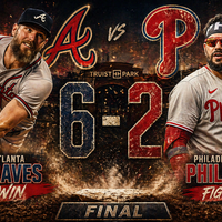 Braves vencen 6-2 a Phillies: dominio total de Chris Sale en Atlanta