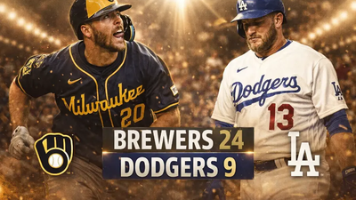 Brewers derrotan 24-9 a Dodgers en el Spring Training 2026