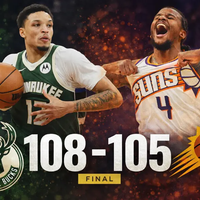 Bucks vencen 108-105 a Suns en un final de infarto en Phoenix