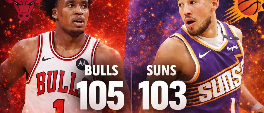 Chicago Bulls sorprenden a Phoenix Suns 105-103 en un final dramático