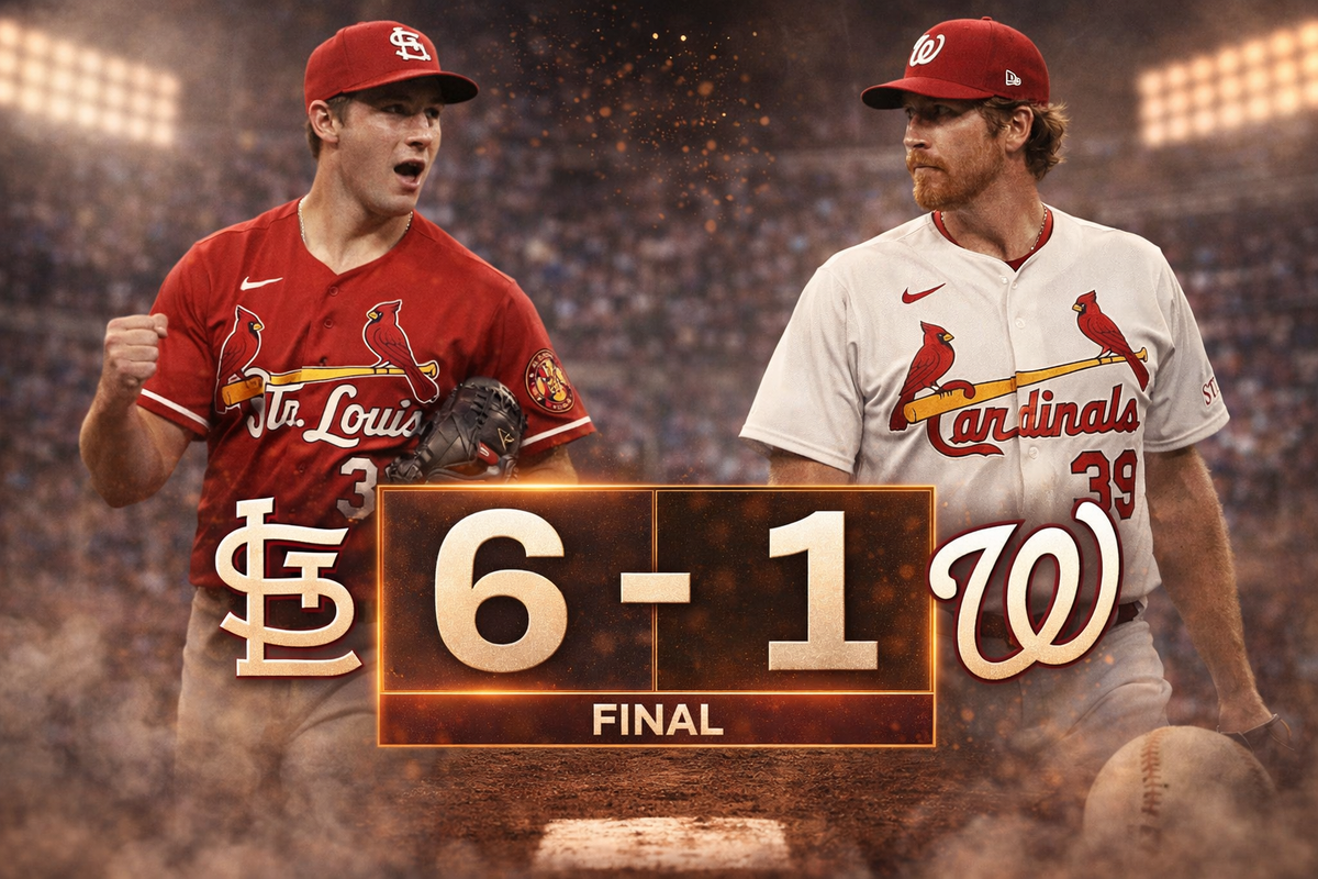 Cardinals triumph over Nationals, 6-1