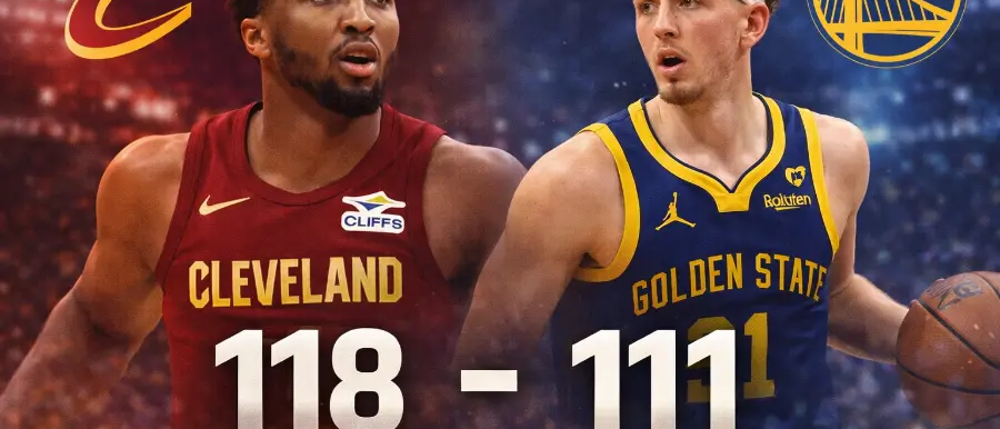 Cleveland Cavaliers vencen 118-111 a Warriors: Mitchell lidera triunfo en San Francisco