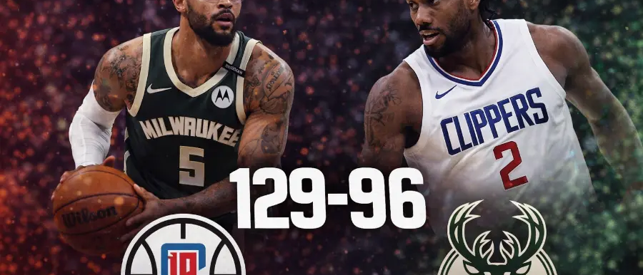 Clippers aplastan 129-96 a Bucks con dominio total de Kawhi Leonard