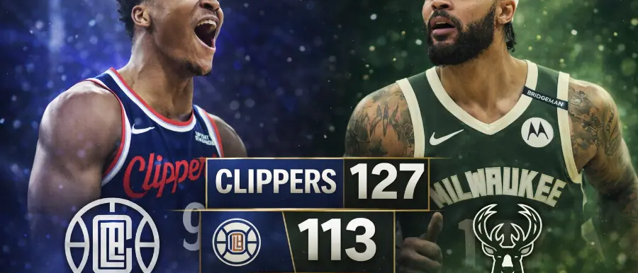Clippers derrotan a Bucks 127-113 en Milwaukee