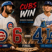 Cubs remontan y vencen 6-4 a Dodgers en Los Ángeles: Swanson decide en Dodger Stadium