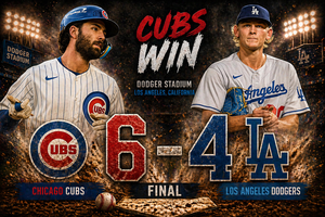 Cubs victory at Dodger Stadium