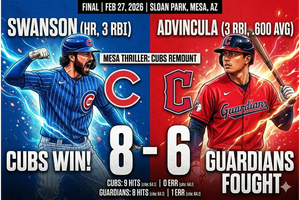 Cubs vs Guardians 27-2-26