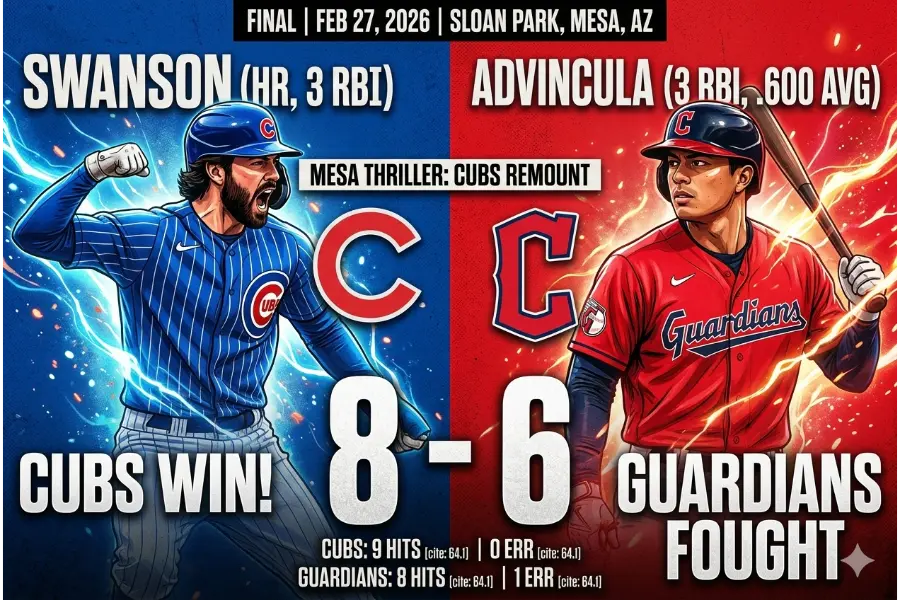 Cubs vs Guardians 27-2-26