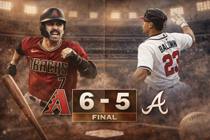 Diamondbacks edge Braves 6-5 victory