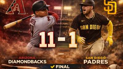 Diamondbacks aplastan 11-1 a Padres en Peoria con ofensiva explosiva