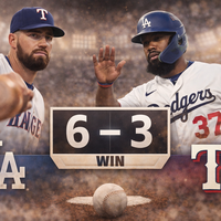 Dodgers vencen a Rangers 6-3 en Los Ángeles: Teoscar Hernández lidera con poder