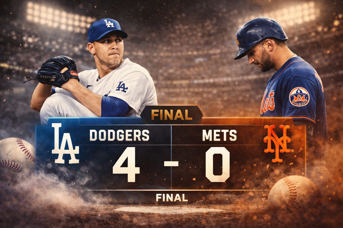 Dodgers dominate Mets in 4-0 victory(1)