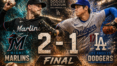 Marlins vencen 2-1 a Dodgers en Dodger Stadium con dominio de Janson Junk