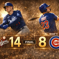 Dodgers arrollan a Cubs 14-8 con poderosa ofensiva en Sloan Park