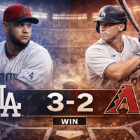 Dodgers vencen 3-2 a Diamondbacks con remontada épica en Los Ángeles