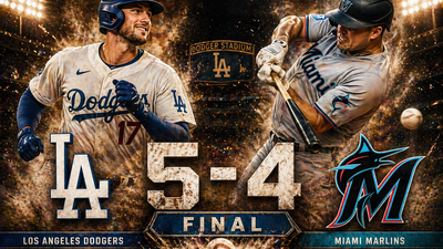Dodgers vencen 5-4 a Marlins con remontada épica en el Dodger Stadium