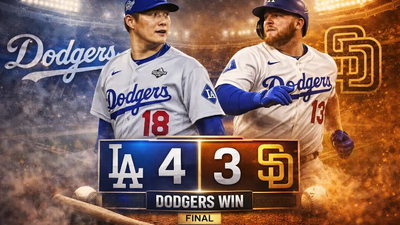 Dodgers vencen 4-3 a Padres: Yamamoto domina y Los Ángeles resiste en Glendale