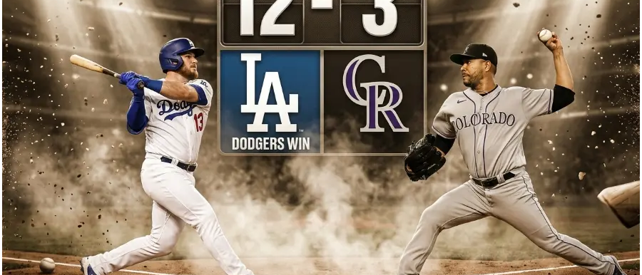 Vendaval azul en las alturas: Los Dodgers silenciaron el Coors Field