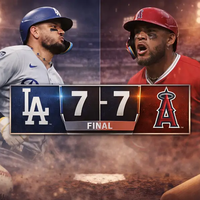 Dodgers y Angels empatan 7-7 en un Freeway Series lleno de drama
