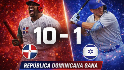 República Dominicana impone su poder y derrota 10-1 a Israel en el Clásico Mundial de Béisbol 2026
