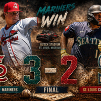 Mariners vencen 3-2 a Cardinals en Busch Stadium: Kirby domina y Naylor decide