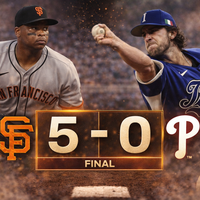 Giants blanquean 5-0 a Phillies: dominio total en Oracle Park