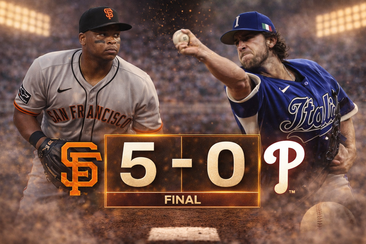Giants take 5-0 win over Phillies