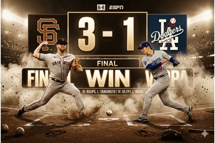 Giants vs Dodgers 21-4-26