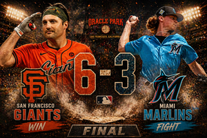 Giants vs Marlins: Final Score 6-3 Apr 27, 2026, 01_28_14 AM