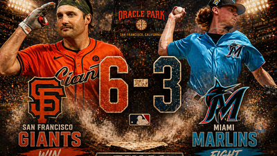 Giants derrotan 6-3 a Marlins: Chapman decide y San Francisco remonta en Oracle Park