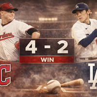 Cleveland Guardians derrotan 4-2 a Los Angeles Dodgers con dominio de Parker Messick