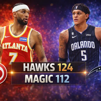 Hawks derrotan 124-112 a Magic en la NBA 2026