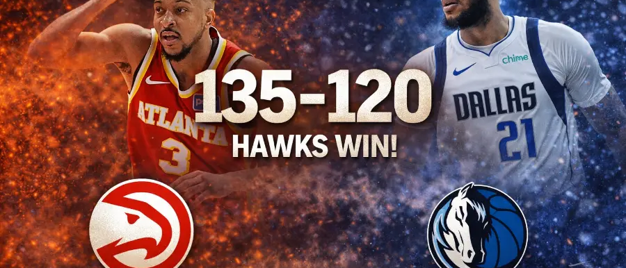 Hawks vencen 135-120 a Mavericks y extienden su racha a 11 victorias