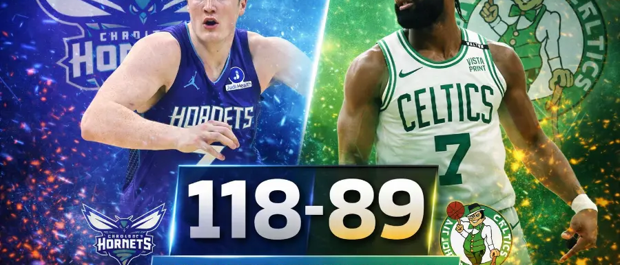 Hornets humillan a los Celtics en Boston y extienden su racha a seis victorias