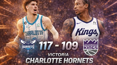 HORNETS DERROTAN 117-109 A KINGS EN SACRAMENTO CON UNA GRAN ACTUACIÓN DE LAMELO BALL